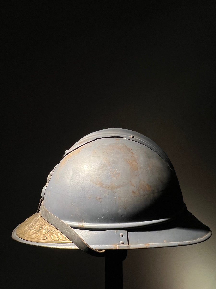 Helmet Mod. 1915, Called “adrian” With Commemorative Plaque Of The Victory Parade, C. 1919.-photo-2