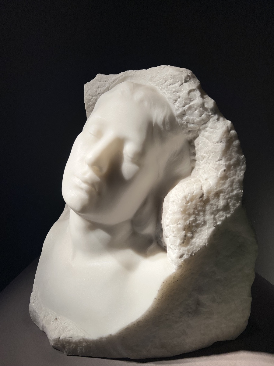 Charles De Brichy 1878-1913, Belle d'Aurore, Carrara Marble Sculpture, Brussels, 1901.-photo-4