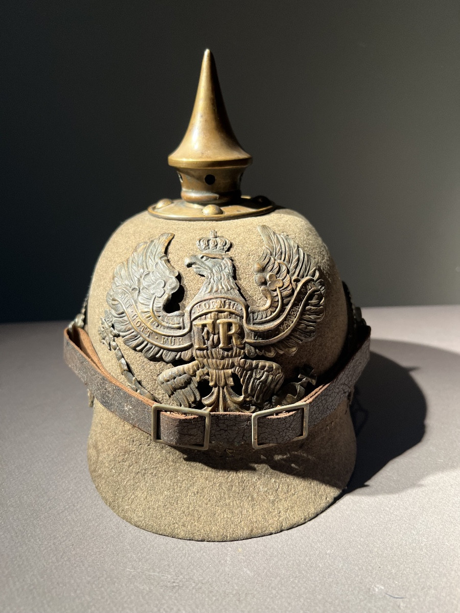 Ersatz Infantry Other Ranks Pickelhaube, Prussia Circa 1914-1915.-photo-2