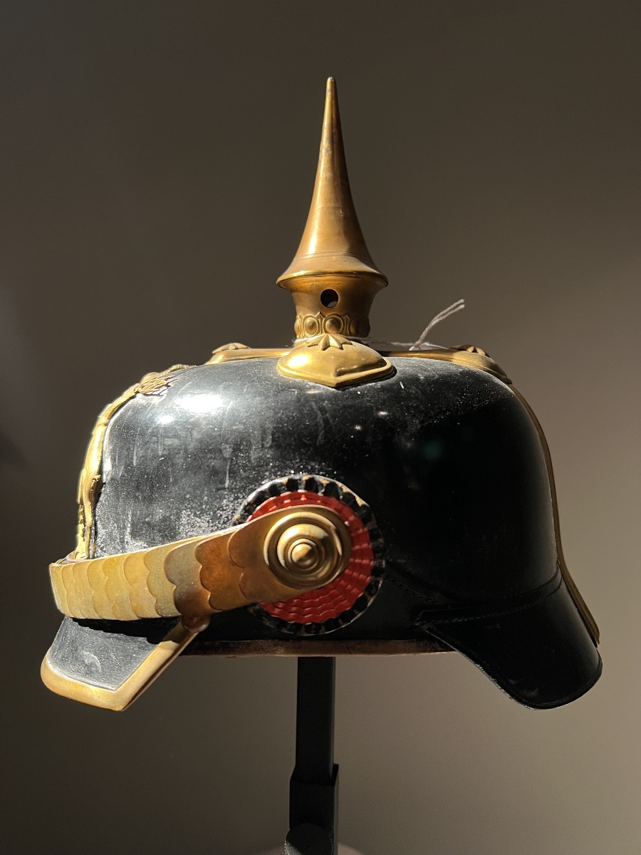 Casque à pointe d’officier d’infanterie de réserve Würrtembourgois, vers 1914-1918.-photo-3