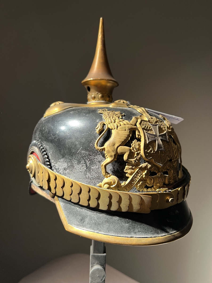 Casque à pointe d’officier d’infanterie de réserve Würrtembourgois, vers 1914-1918.-photo-2