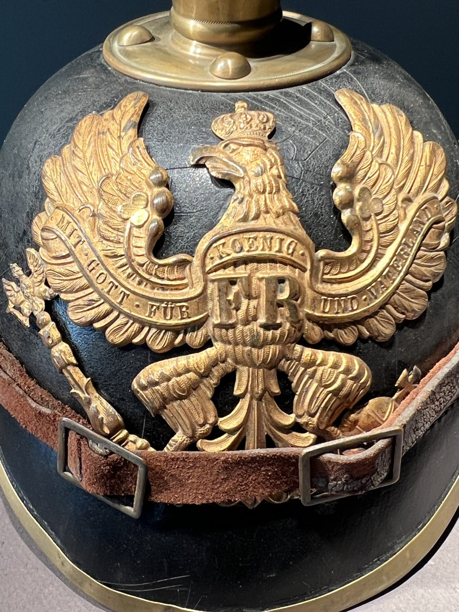 Prussian Private Pickelhaube, 157th Regiment Model 1895, Dated 1910-1914.-photo-4