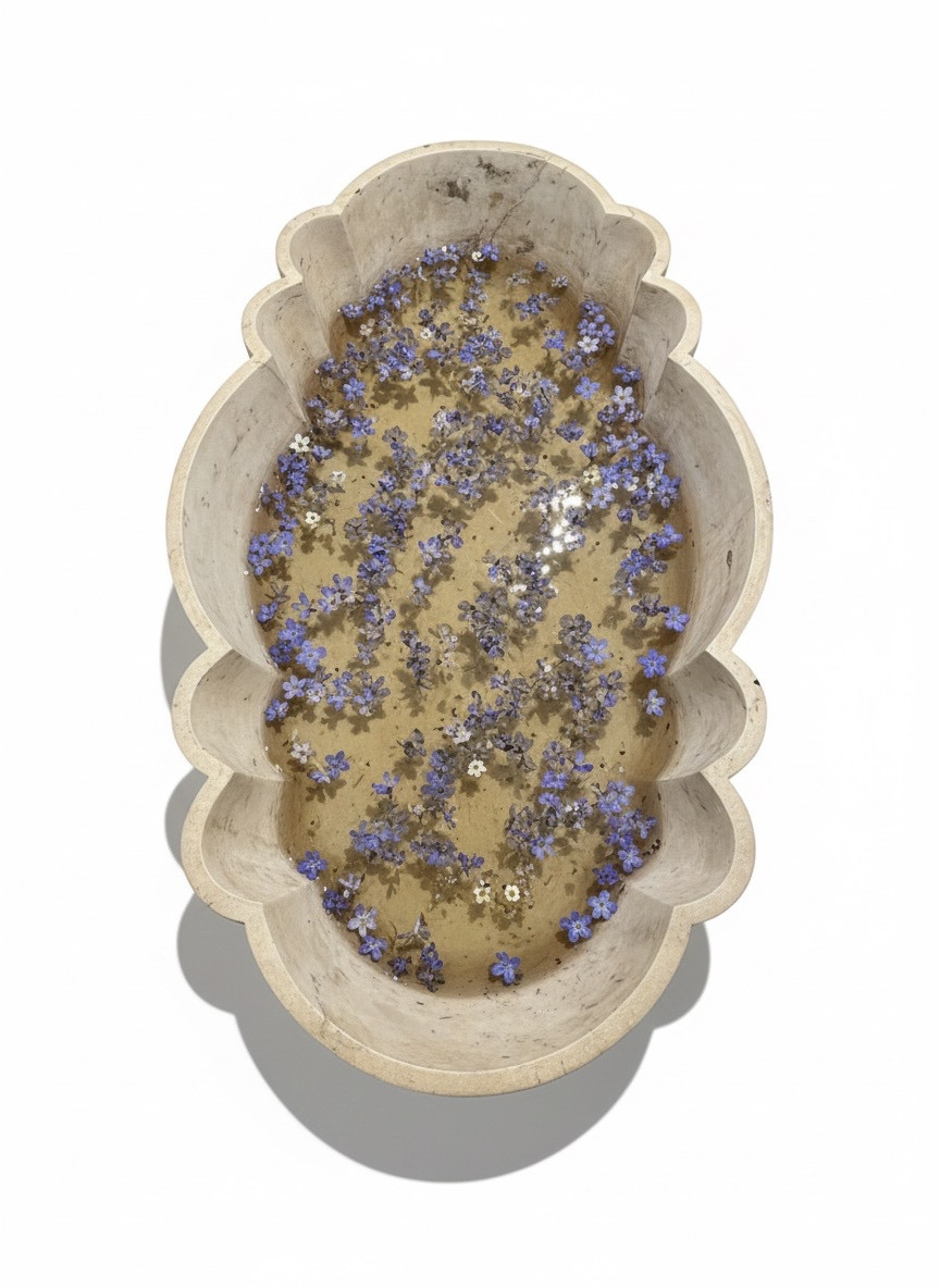 A Turkish Marble Basin Dating From The Late 19th Century, Originating From The Ottoman Empire.-photo-3