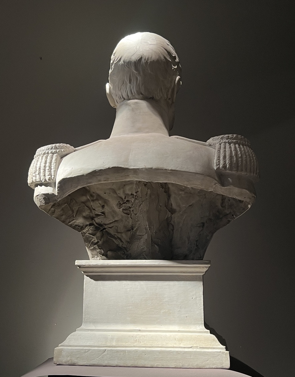 Louis Jéhotte, King Leopold I (1790-1865), Plaster Bust Ca. 1834, Brussels.-photo-5