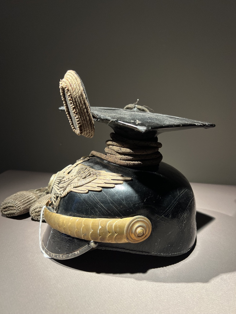 Tschapka d’officier prussien du 1er ou 3e regiment des uhlans de la garde, Berlin vers 1910.-photo-4