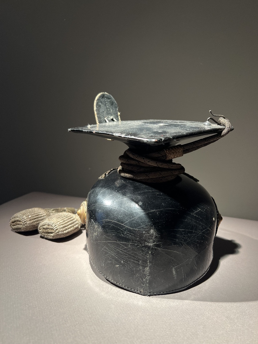 Tschapka d’officier prussien du 1er ou 3e regiment des uhlans de la garde, Berlin vers 1910.-photo-2