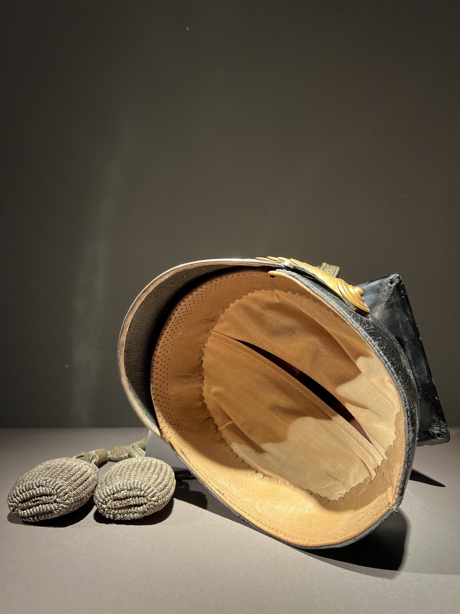 Tschapka d’officier prussien du 1er ou 3e regiment des uhlans de la garde, Berlin vers 1910.-photo-3