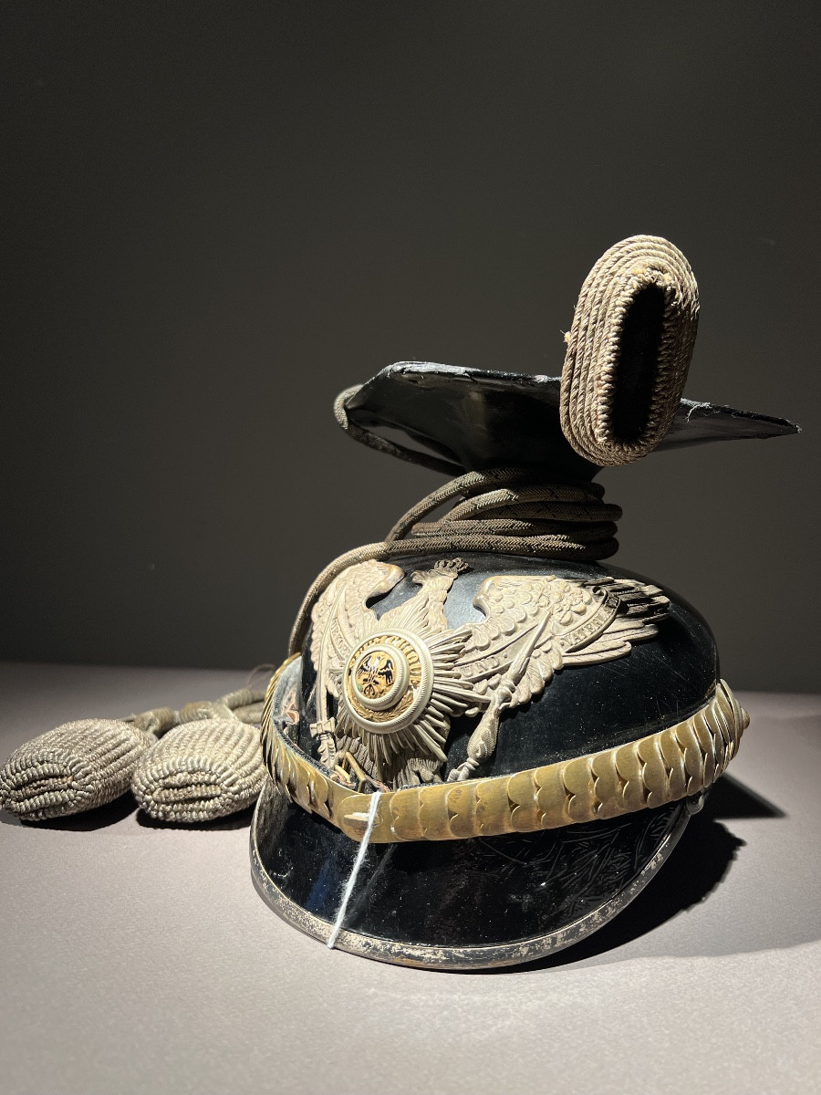 Tschapka d’officier prussien du 1er ou 3e regiment des uhlans de la garde, Berlin vers 1910.