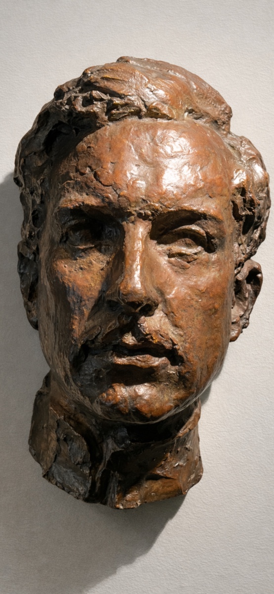 L. Grandmoulin (1873-1957), King Albert, Bronze Sculpture, Belgian School, 1916.-photo-4