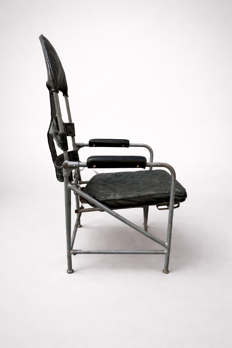 Junkers Airplane Chair In Aluminium And Leather, Germany, 1930s.-photo-3
