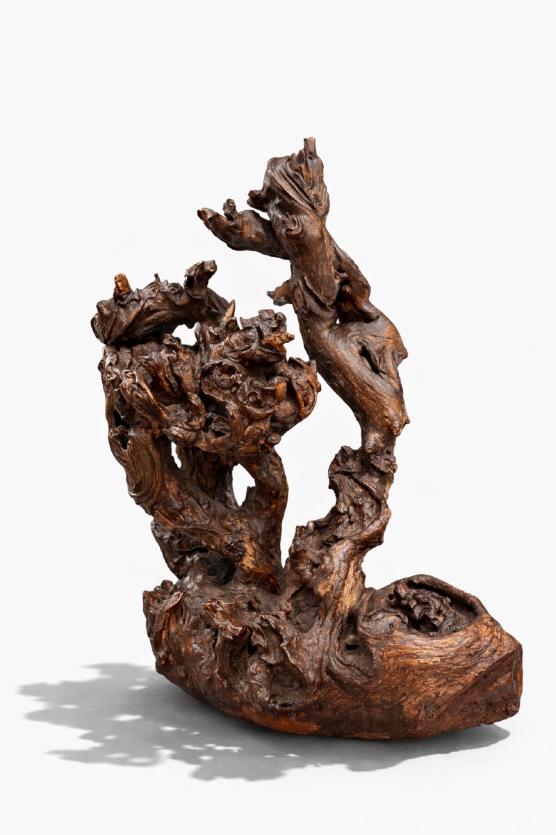 Objet de contemplation (scholar root ou gongshi), bois, Chine, epoque Qing.-photo-3