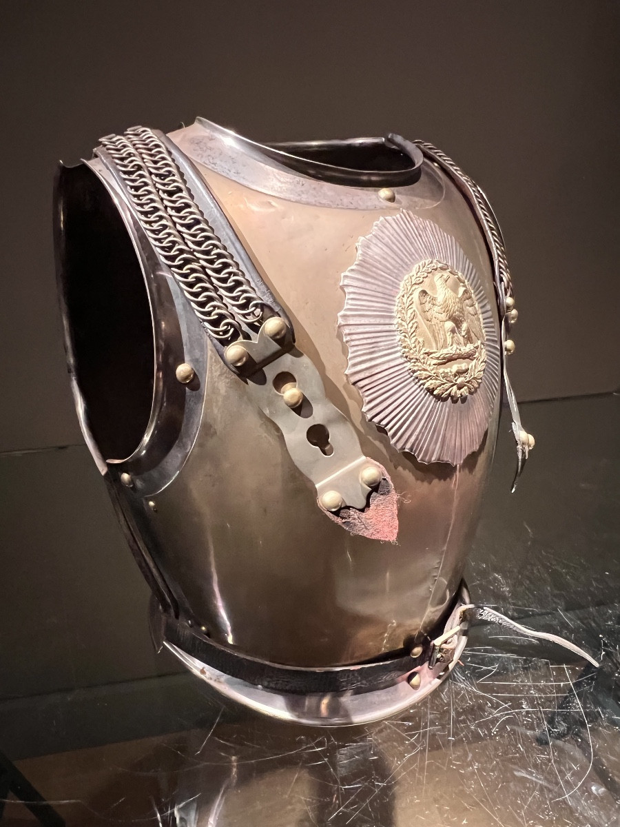 Ensemble de casque et cuirasse de carabinier troupe, modèle 1854, France, Second Empire, 1860.-photo-4