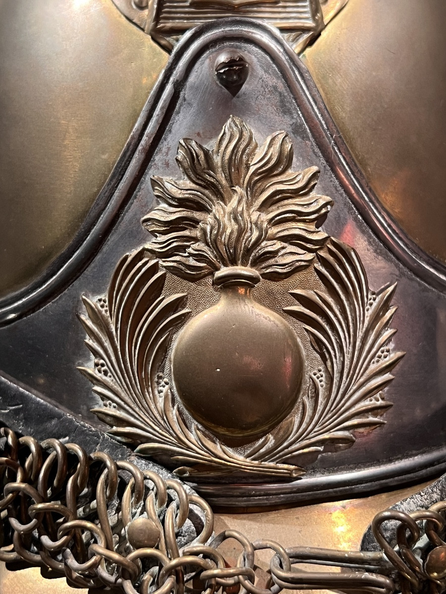 Ensemble de casque et cuirasse de carabinier troupe, modèle 1854, France, Second Empire, 1860.-photo-1