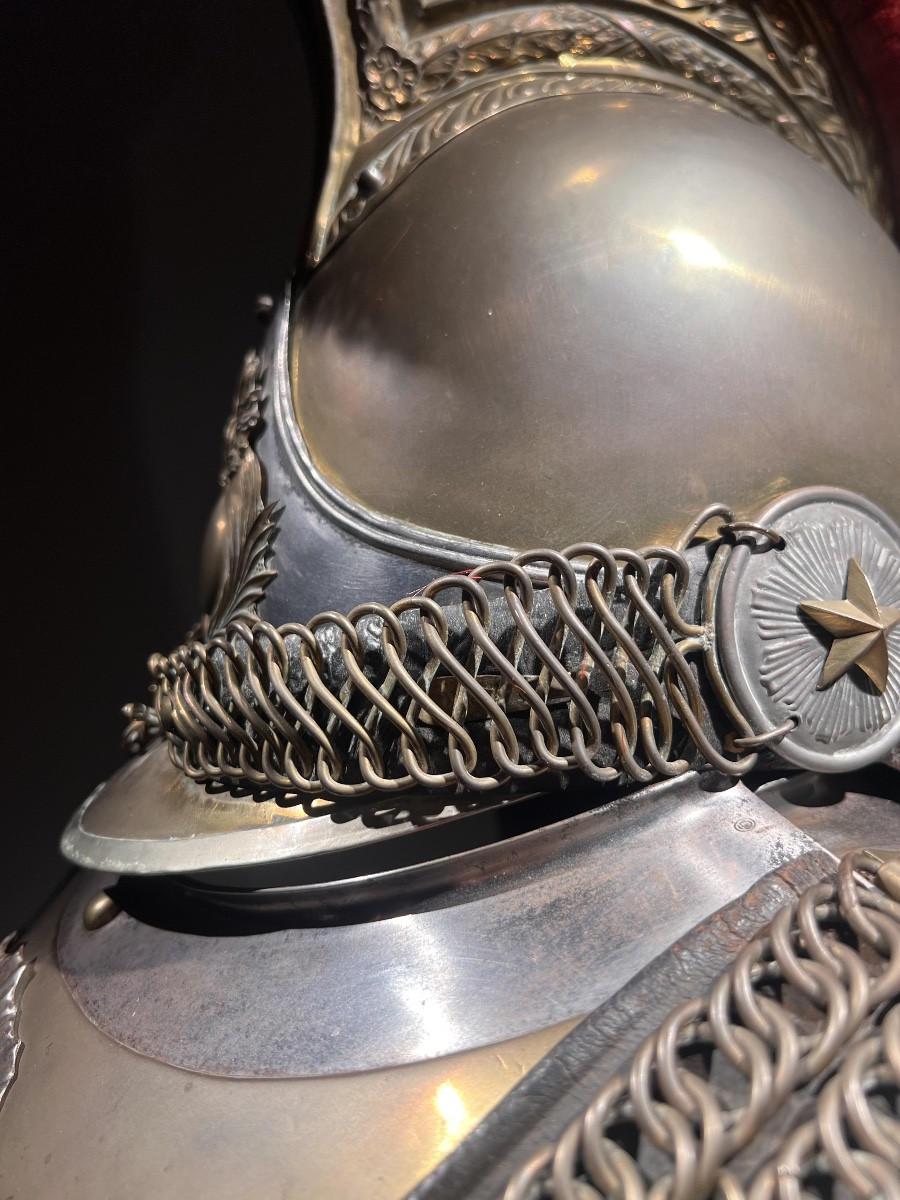 Ensemble de casque et cuirasse de carabinier troupe, modèle 1854, France, Second Empire, 1860.-photo-8