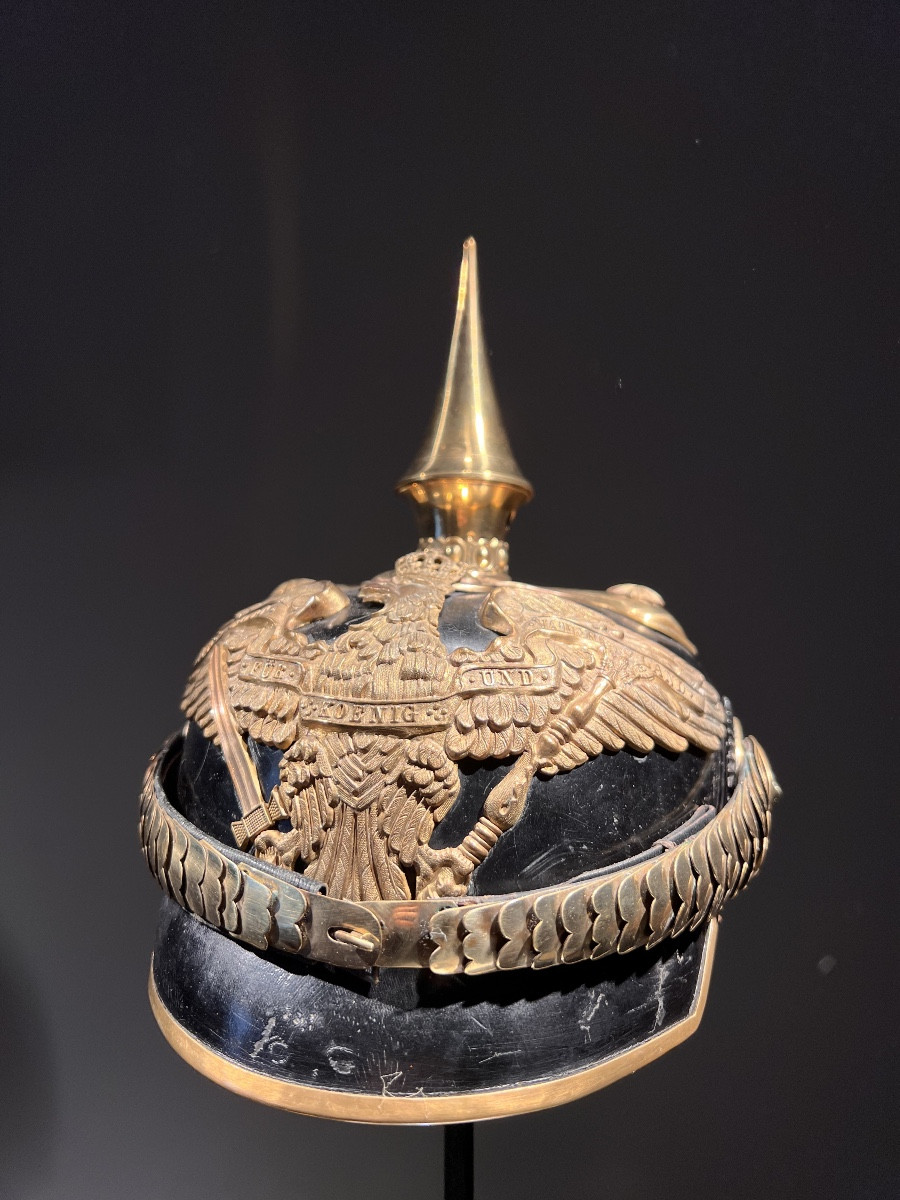 Casque d’officier prussien du régiment des dragons  du Prince Albrecht von Preussen No. 1.-photo-2