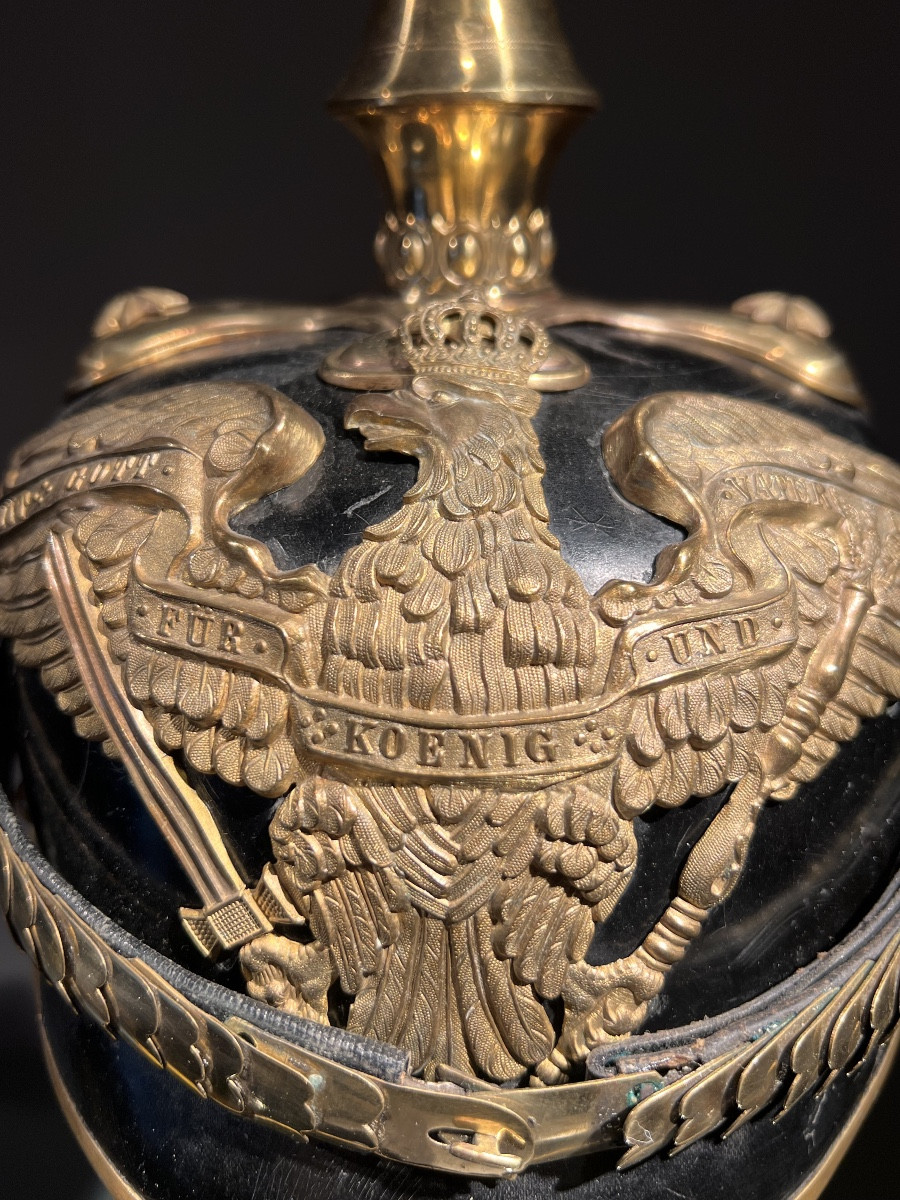 Casque d’officier prussien du régiment des dragons  du Prince Albrecht von Preussen No. 1.-photo-4