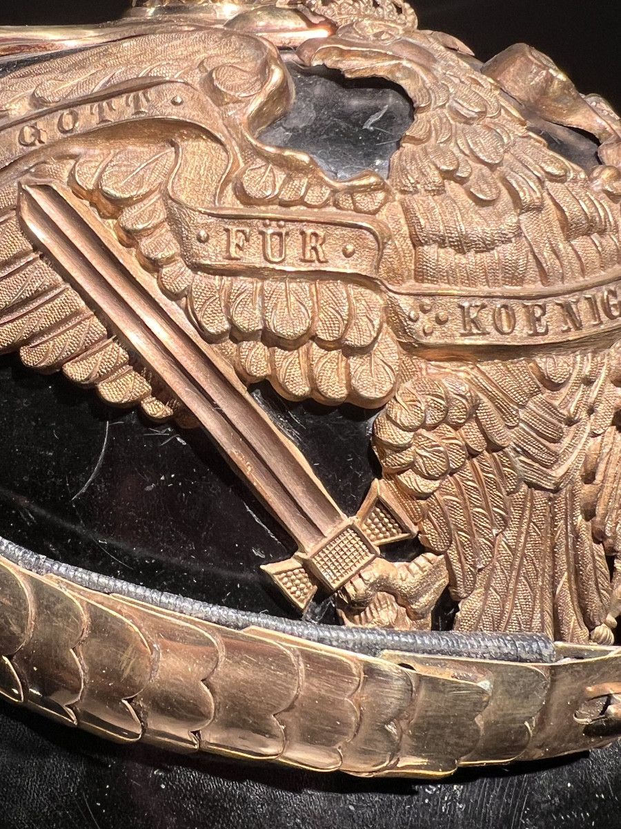 Casque d’officier prussien du régiment des dragons  du Prince Albrecht von Preussen No. 1.-photo-5
