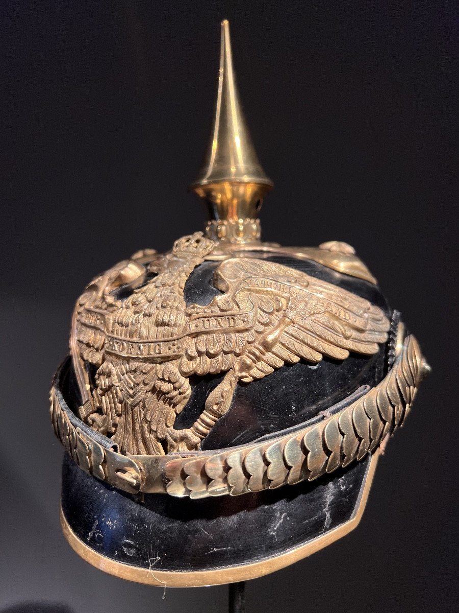 Casque d’officier prussien du régiment des dragons  du Prince Albrecht von Preussen No. 1.-photo-8