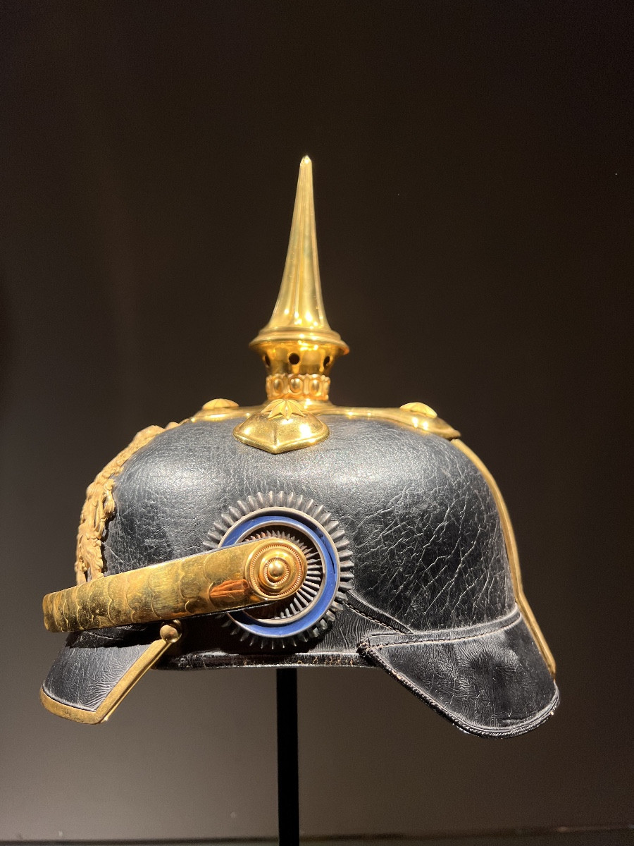 Bavarian Cavalry Officer's Helmet, Mod. 1896, Ca. 1910.-photo-3
