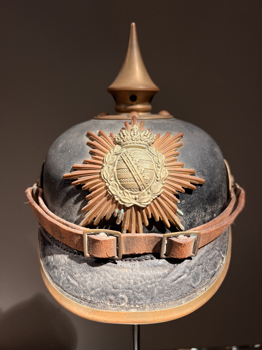 Saxon Infantry Troop Pickelhaube Model 1885, From Königl.sächs.16.inf.-regt.nr.182.-photo-3