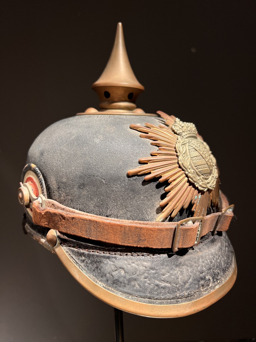 Saxon Infantry Troop Pickelhaube Model 1885, From Königl.sächs.16.inf.-regt.nr.182.