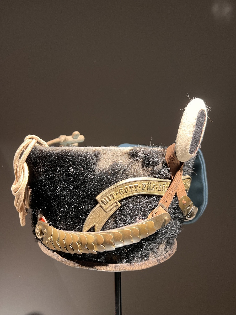 Colback de troupe du 8e régiment de hussards,  empereur Nicolas 2 de Russie, Prusse, ca. 1910