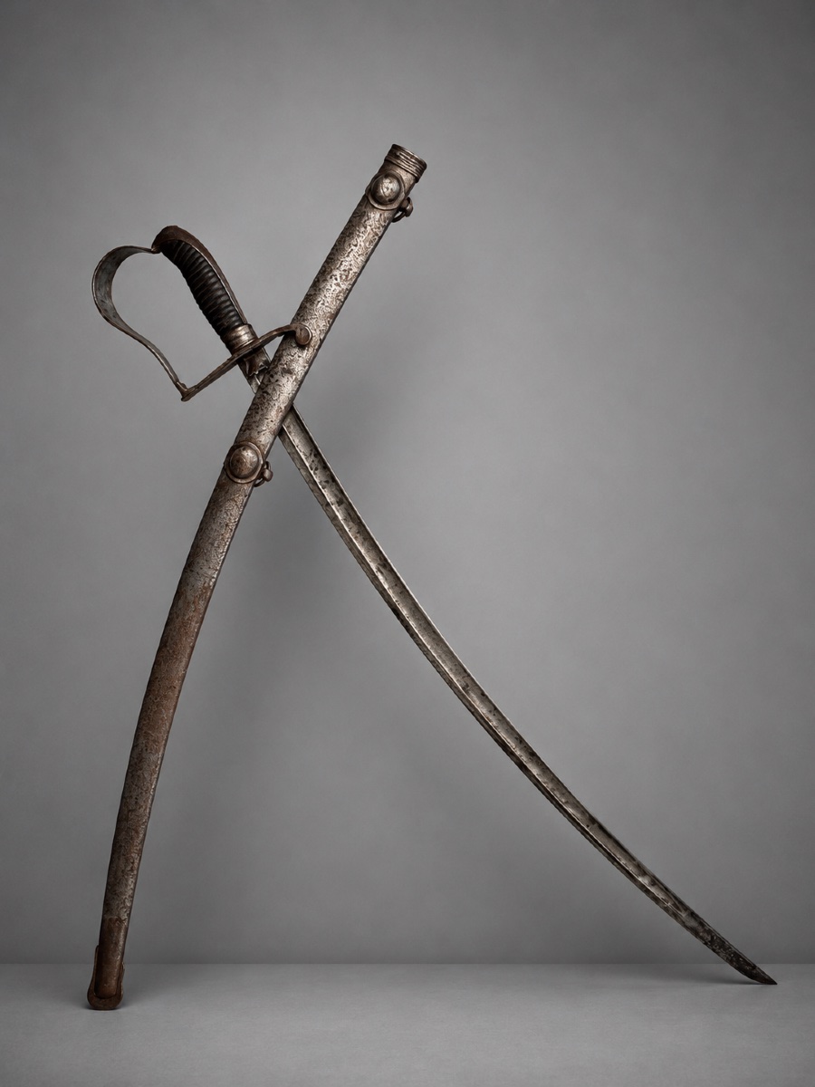 Austrian Infantry Saber, Model 1837, Signed "fischer."-photo-1
