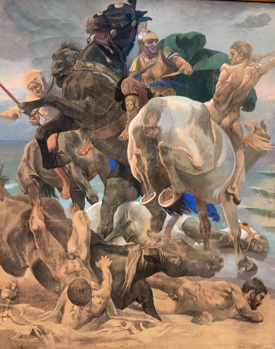 Christian Speyer, 1855-1929, La Bataille Des Celtes, Allemagne, Ca. 1920.