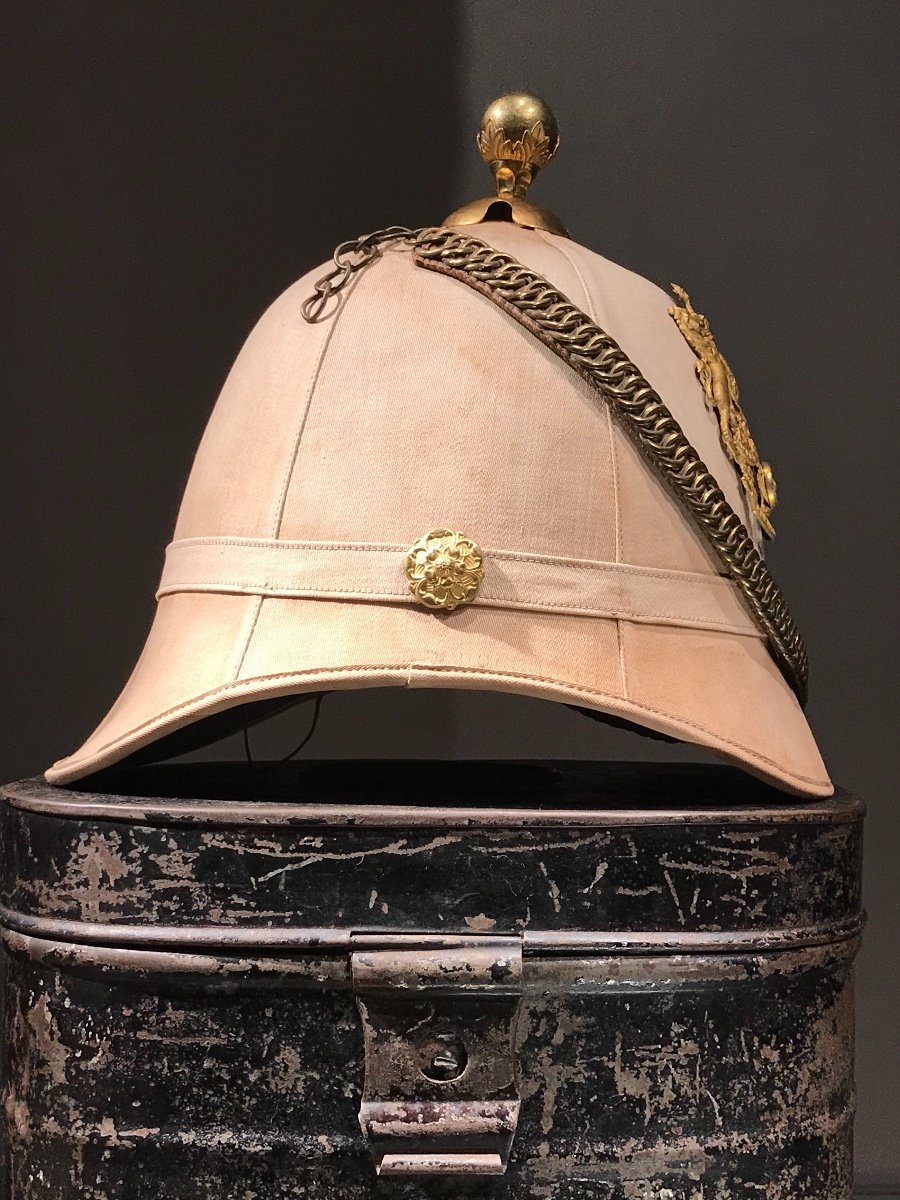 Helmet Of The Royal Canadian Artillery, Late 19th.-photo-4