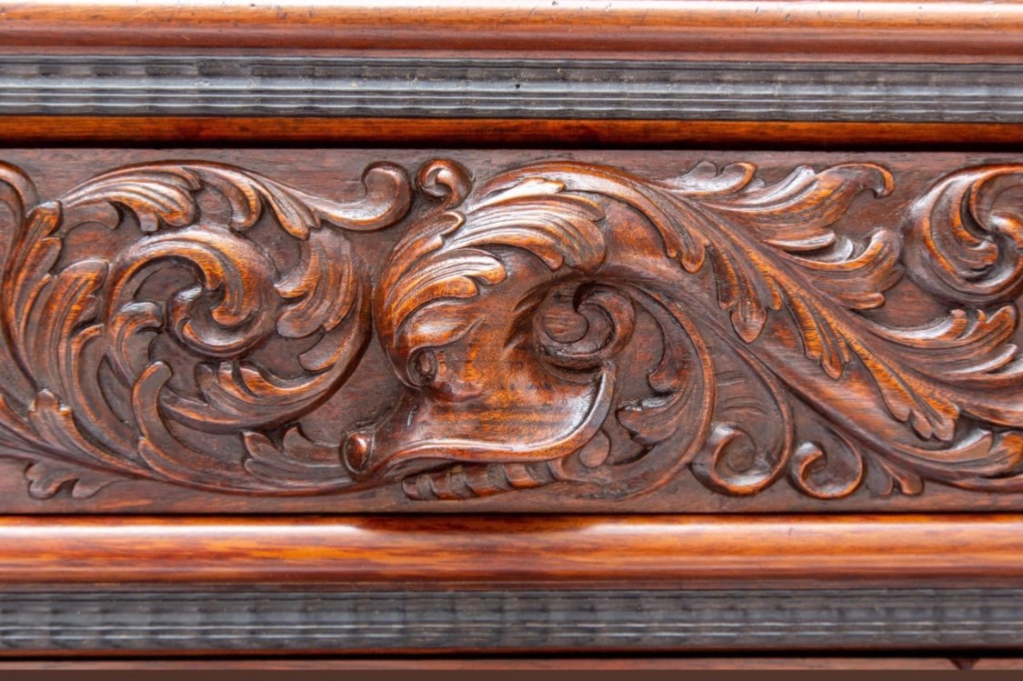 Meuble Hollandais ‘beeldenkast’ En ébène Et Palissandre En Grande Partie 17ième.-photo-3