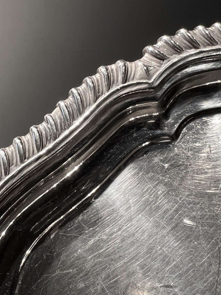 Silver Plated Dish With Queen Elisabeths Cipher, England, Ca. 1969.-photo-4