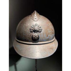 Casque Adrian d'Infanterie, Modèle 1915, Fabriqué Par Reflex, France, Première Guerre Mondiale.