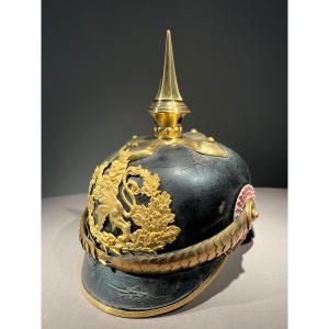 Hessian Officer's Pickelhaube  From The 116th Infantry Regiment, Late 19th Early 20th.