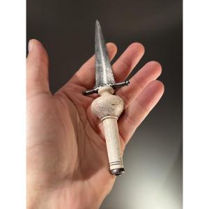 Small Plug Bayonet For A Pistol Or Child's Rifle, Spain, 18th Century.
