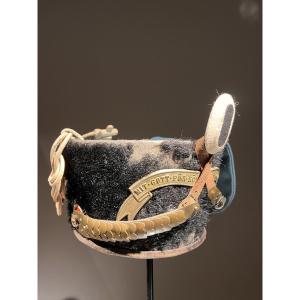 Colback de troupe du 8e régiment de hussards,  empereur Nicolas 2 de Russie, Prusse, ca. 1910