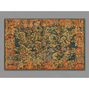 Tapisserie aux verdures, Editions d’art de Ramboullet, tapisserie décorative des années 1960.
