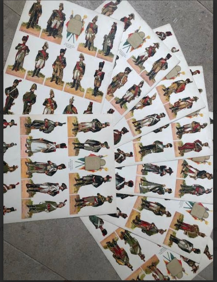 Armee Francaise  1790  &  1814    Planche a decouper Edit  H . BOUQUET-photo-2