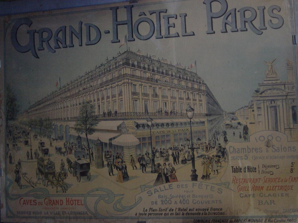 Old Poster Of The Grand Hotel De Paris-photo-2