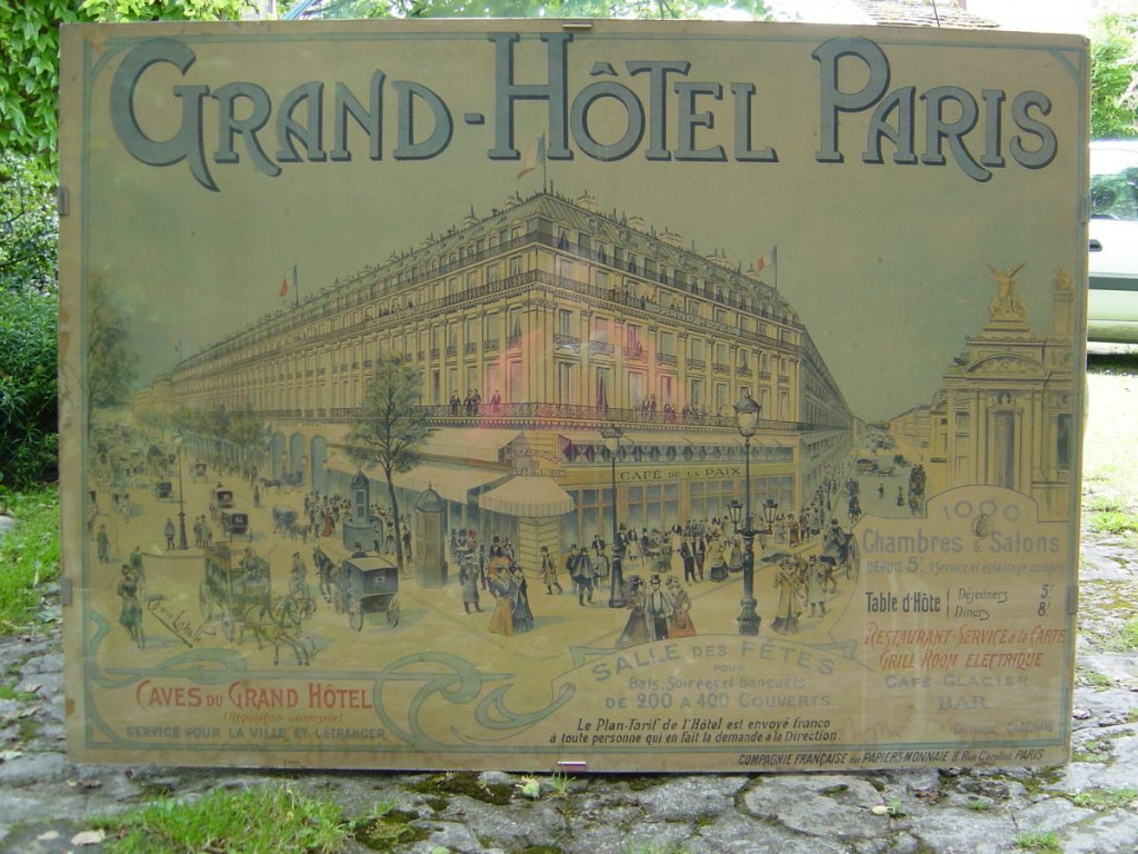 Old Poster Of The Grand Hotel De Paris-photo-4