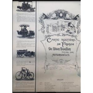 De Dion Bouton  Carte Routiere 1900