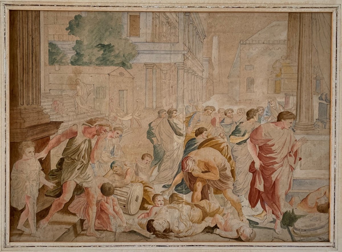 Nicolas Poussin (d'après). Aquarelle-photo-2
