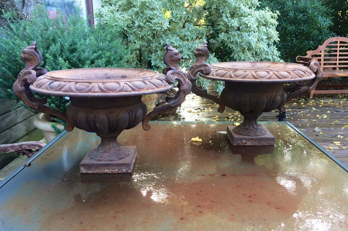 Pair Of Nineteenth Cast Iron Sinks