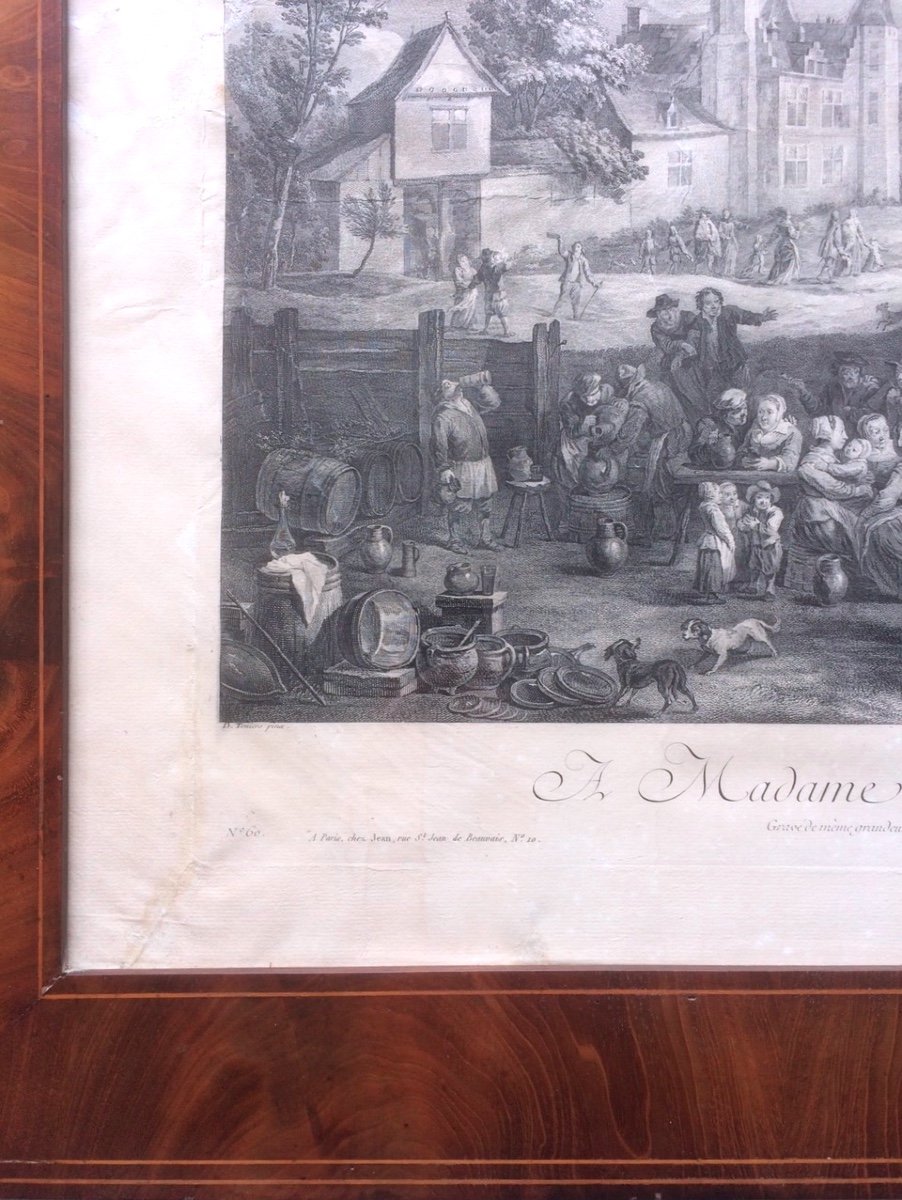 Gravure Teniers - Le Bas - Les Fêtes Flamandes-photo-1