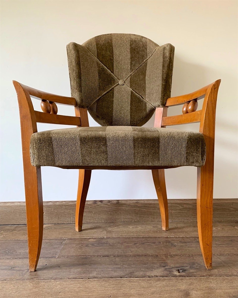 Pair Of Arbus Armchairs-photo-3