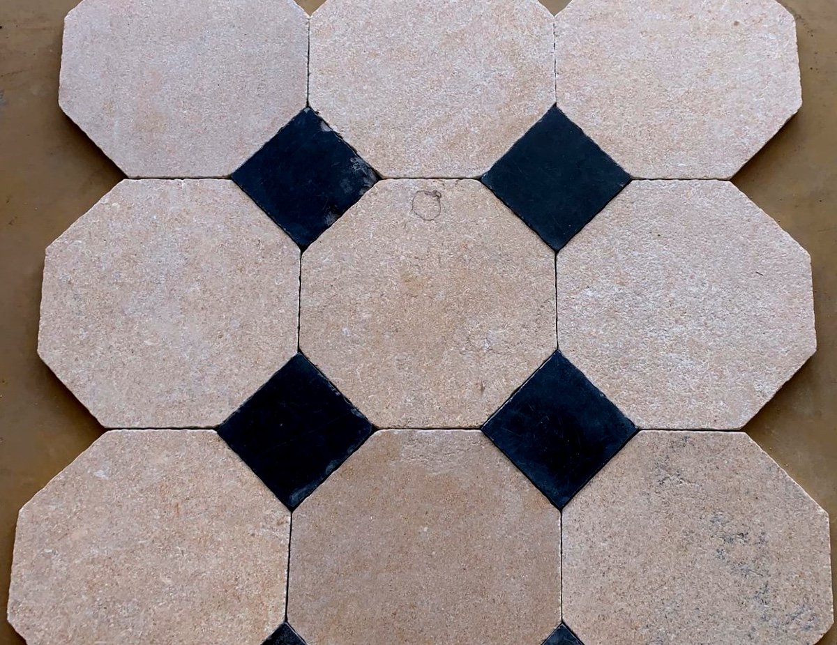 Stone Floor - 18th Century Cabochon Tiles