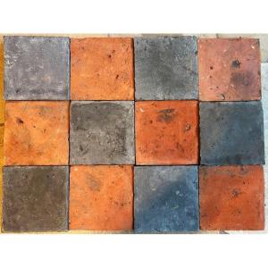 Black And Red Terracotta Floor Tomettes