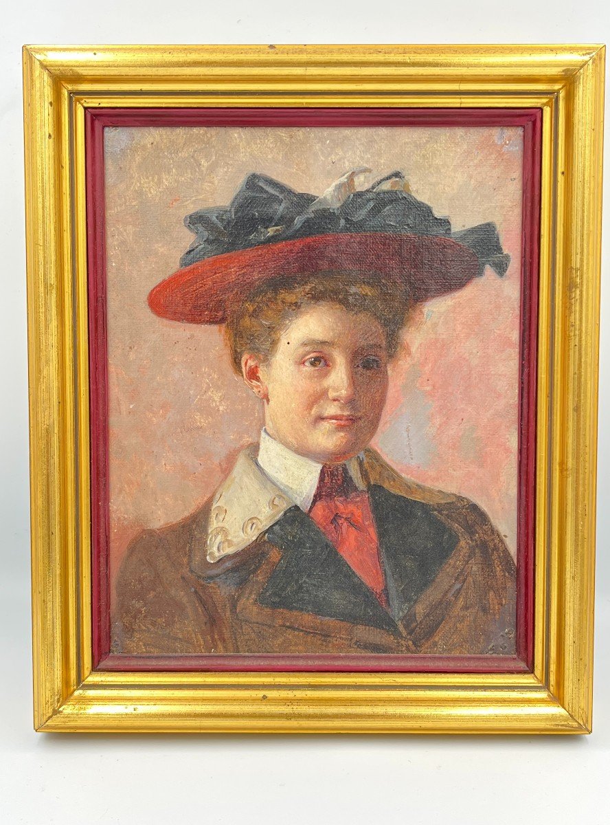 Portrait d'une élégante 