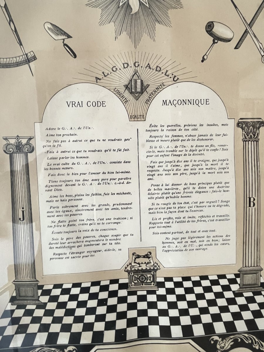 Franc-maçonnerie / Code Du XIX ème -photo-2