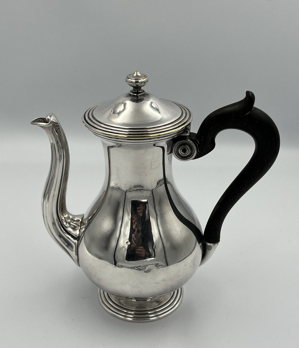Christofle Belle Poureuse Silver Metal Coffee Maker-photo-4