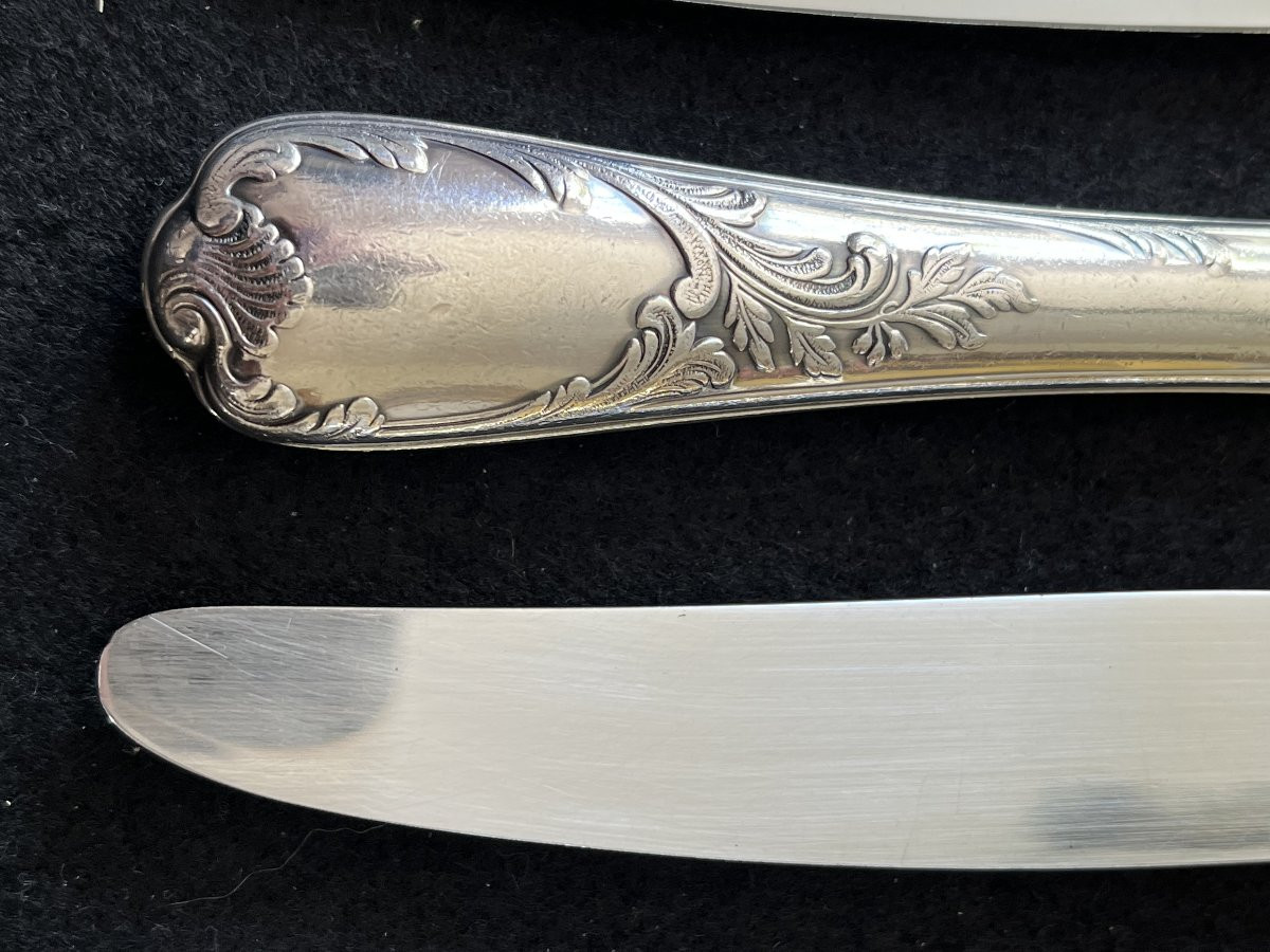 Christofle 6 Large Knives Marly Model-photo-4